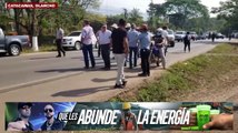 Ganaderos se toman las carreteras en el sector de Chilapa en calle que lleva de Catacamas hacia Juticalpa