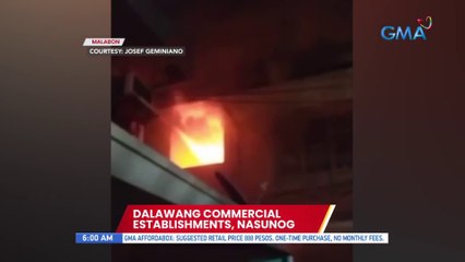 2 commercial establishments sa Malabon, nasunog | UB
