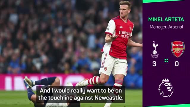 'A beautiful occasion destroyed' - Arteta on Arsenal red v Spurs