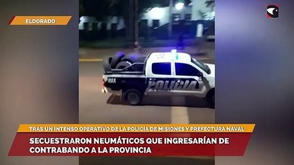 Secuestraron neumáticos que ingresarían de contrabando a la provincia