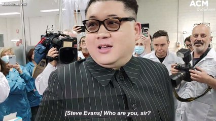 Kim Jong-un impersonator 'Howard X' crashes Liberal candidate Gladys Liu media event | May 13, 2022 | Canberra Times