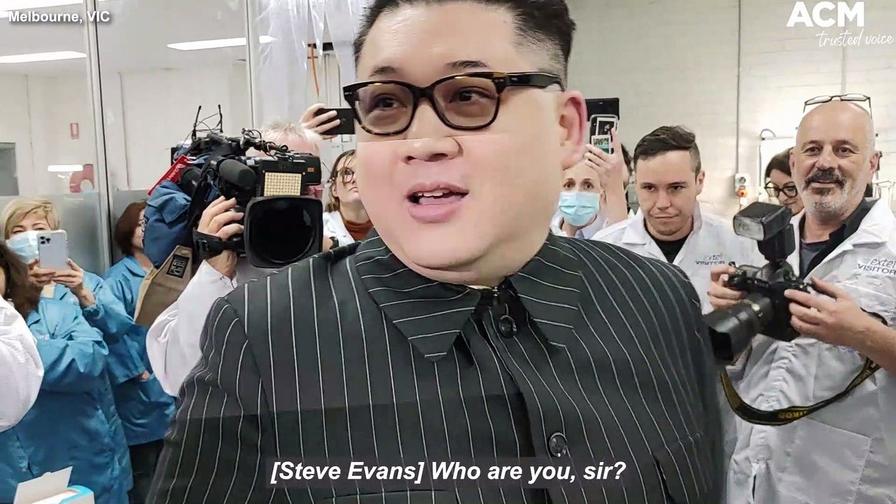 Kim Jong-un impersonator 'Howard X' crashes Liberal candidate Gladys Liu media event | May 13, 2022 | Canberra Times