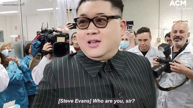 Kim Jong-un impersonator 'Howard X' crashes Liberal candidate Gladys Liu media event | May 13, 2022 | Canberra Times