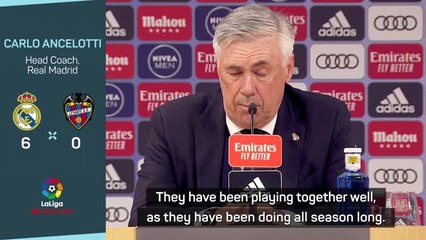 Скачать видео: Teamwork has helped Benzema and Vinicius shine for Real Madrid - Ancelotti