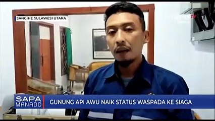 Gunung Api Awu Naik Status Waspada Ke Siaga