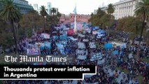 Thousands protest over inflation in Argentina