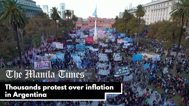 Thousands protest over inflation in Argentina