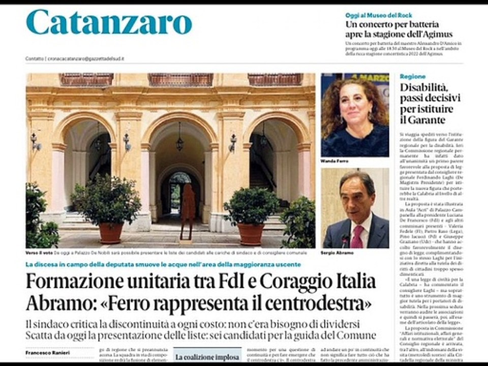 Rassegna Stampa Calabria