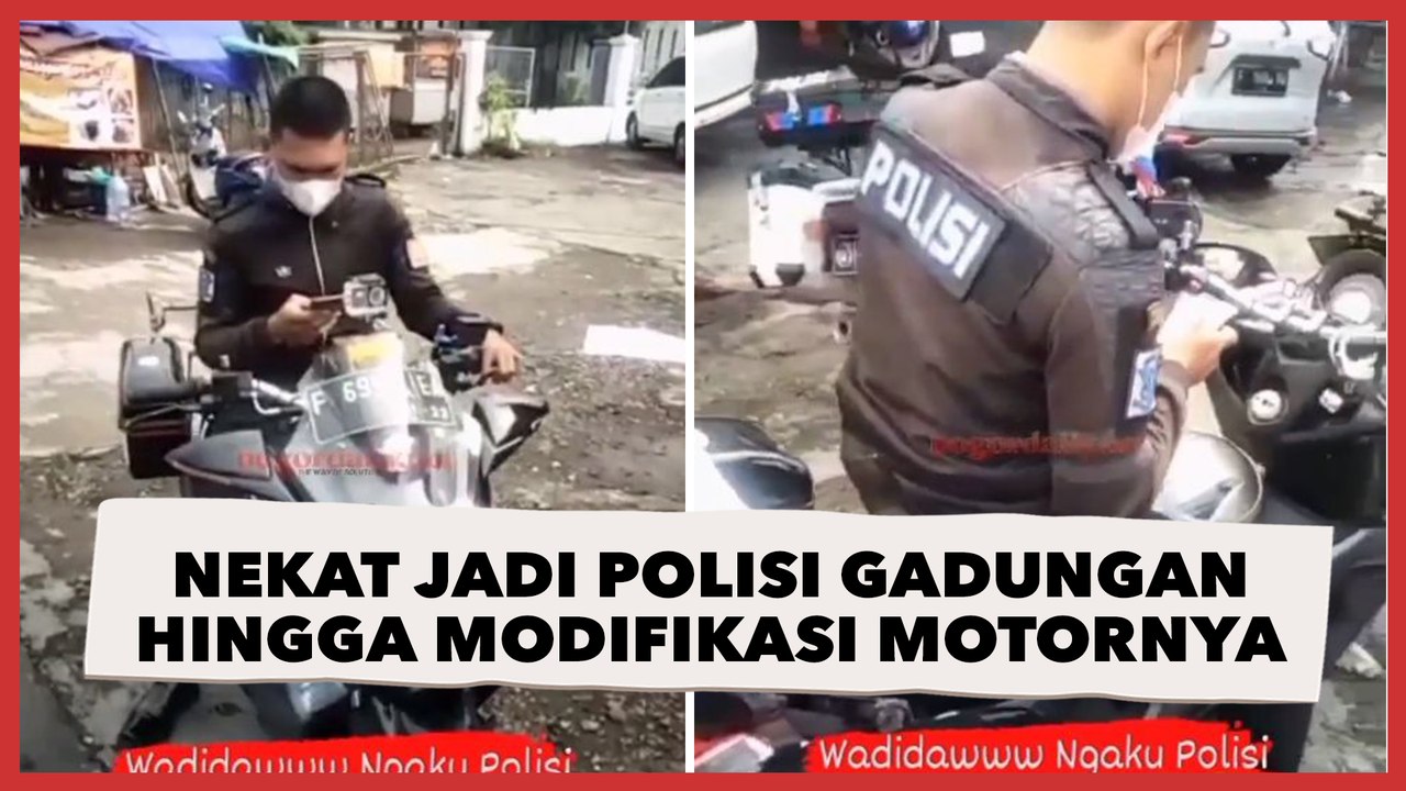 Terniat! Pemuda Ini Nekat Jadi Polisi Gadungan hingga Modifikasi Motornya Jadi Kendaraan Dinas