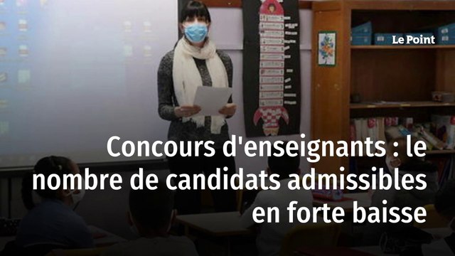 Concours d’enseignants : le nombre de candidats admissibles en forte baisse