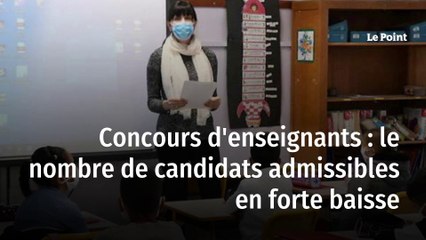 Concours d’enseignants : le nombre de candidats admissibles en forte baisse