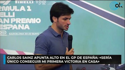 Carlos Sainz apunta alto en el GP de España: «Sería único conseguir mi primera victoria en casa»