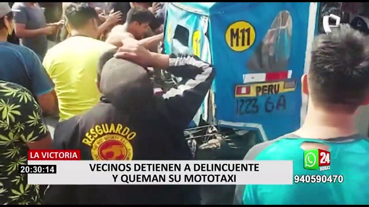 La Victoria: vecinos capturan a delincuente y casi lo linchan tras asalto a mujer