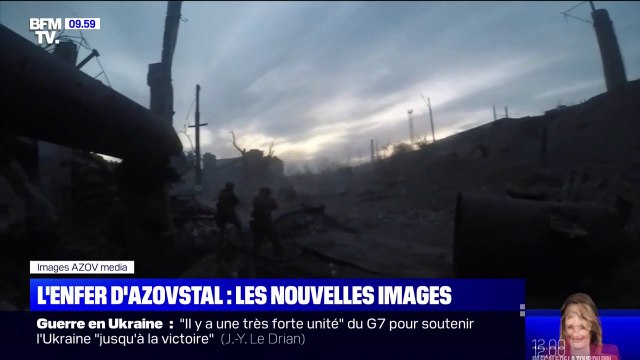 Ukraine: les images rares d'affrontements dans l'usine Azovstal de Marioupol