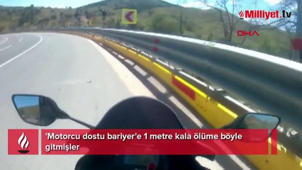 Feci kaza kask kamerasında! Ölüme böyle gitmişler