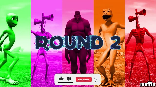 Dame Tu Cosita VS Siren Head VS Hulk VS Patila Alien Green Dance Challenge