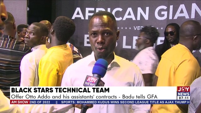 Offer Otto Addo and his assistants’ contracts – Badu tells GFA - AM Sports on JoyNews (13-5-22)