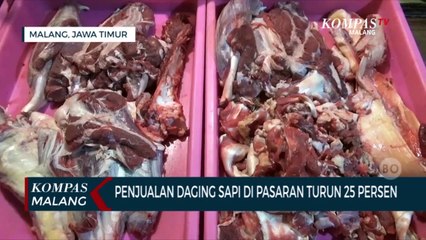 Imbas PKM Pada Hewan Ternak, Penjualan Daging Sapi di Pasaran Menurun