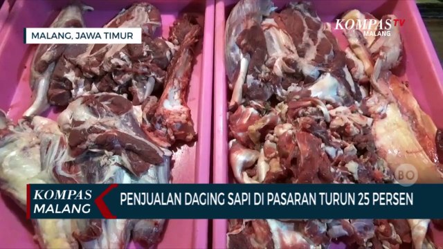 Imbas PKM Pada Hewan Ternak, Penjualan Daging Sapi di Pasaran Menurun