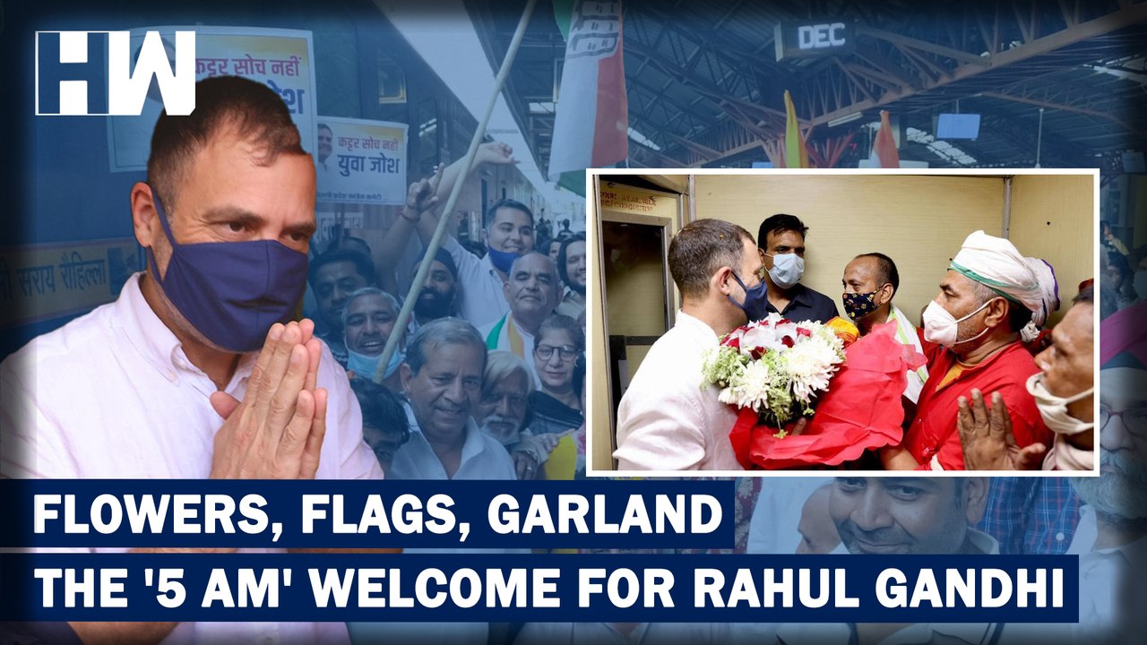 Udaipur Chintan Shivir: At Railway Stations,Rahul Gandhi Receives Nightlong Welcome From INC Workers
