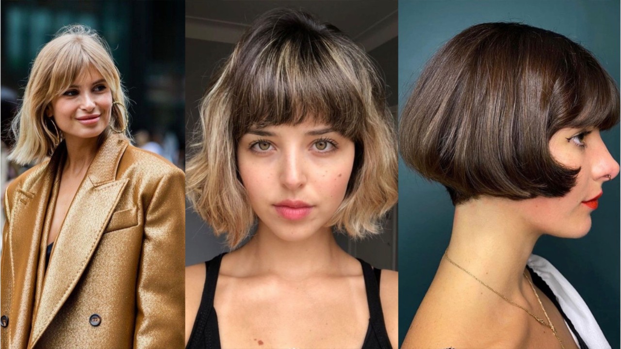 Coupe Courte Avec Frange Droite Carré avec frange : nos 15 idées canons pour adopter la tendance : Femme  Actuelle Le MAG