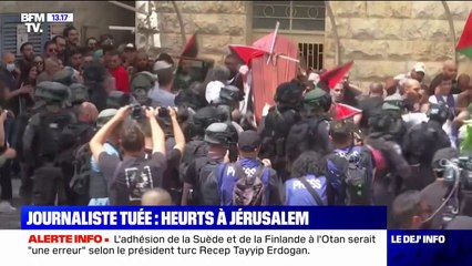 Download Video: Journaliste tuée en Cisjordanie: des heurts ont éclaté pendant son enterrement