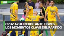 Tigres se impone a Cruz Azul en la ida de cuartos de final en el Estadio Azteca