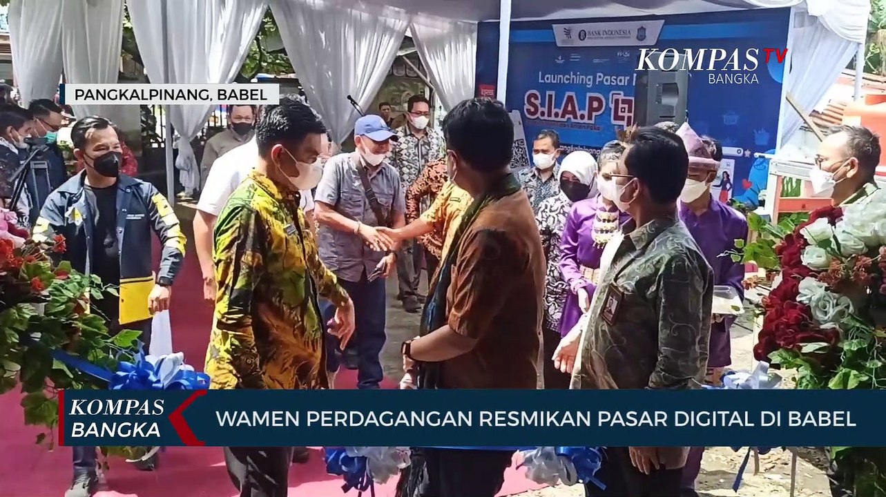 Wamen Perdagangan Resmikan Pasar Digital di Kep. Bangka Belitung