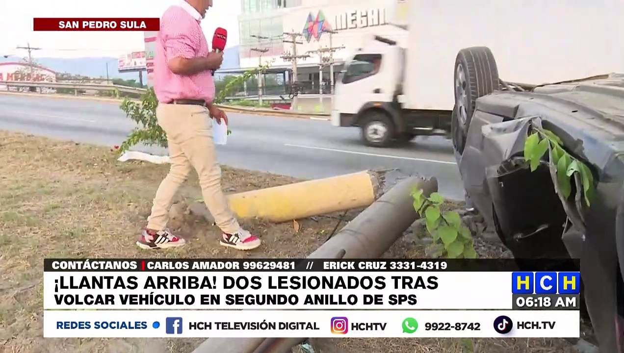 ¡Macanazo y medio! Ocupantes de camioneta heridos, tras arrancar poste en SPS