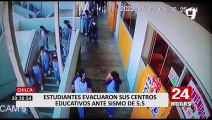 Sismo de 5.5 en Chilca: Escolares evacuaron sus centros educativos