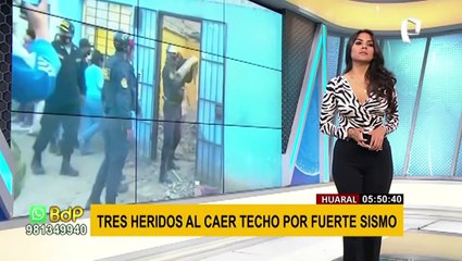 Vivienda colapsa en Huaral y deja tres heridos tras sismo de magnitud 5.5