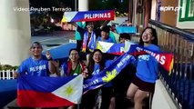 Pinoy OFWs wish Team Pilipinas good luck 