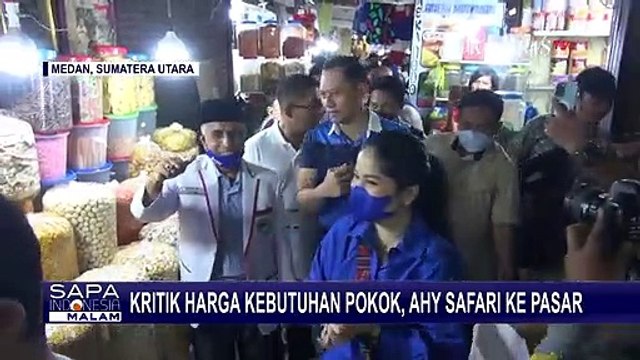 Safari ke Pasar Tradisional di Medan, AHY Akan Dorong Pemerintah Stabilkan Harga Sembako