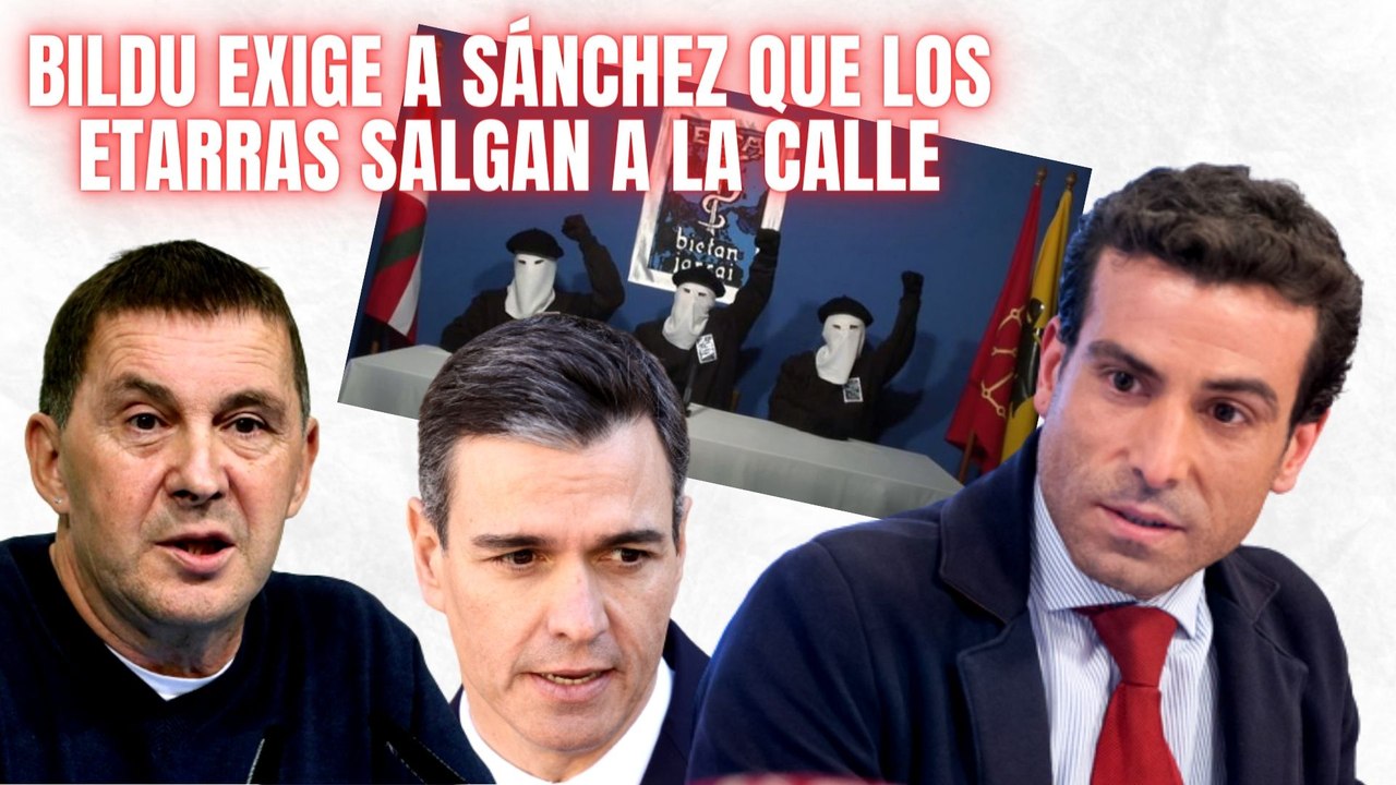 ¡La denuncia de Carlos García (PP)! Bildu exige a Sánchez que los etarras salgan a la calle
