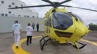 Le CHU de Nantes se dote d'un nouvel hélicoptère plus performant et plus grand