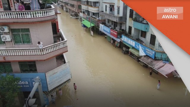 Hujan Lebat | 27,000 penduduk di China terjejas banjir