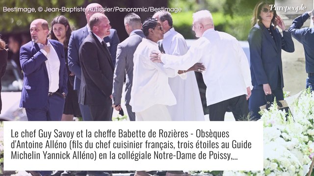 Obsèques d'Antoine Alléno : son père Yannick Alléno digne, épaulé par de nombreuses personnalités