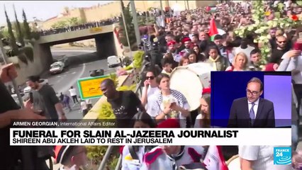 Police clash with mourners at Palestinian journalist's funeral