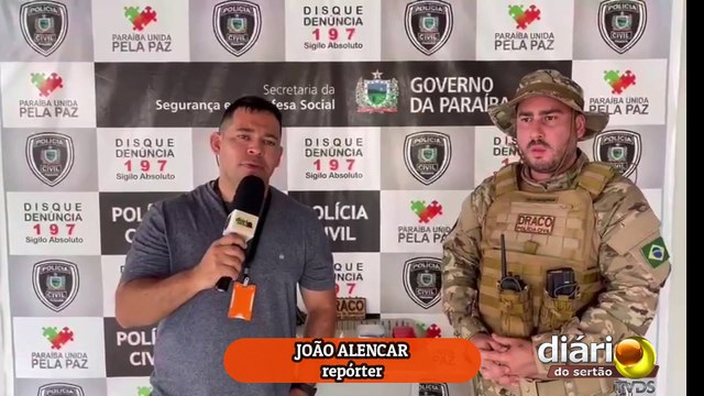 Em Pombal, quatro pessoas são presas, drogas e armas apreendidas em operação da Polícia Civil