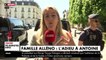 L'arrivée de Brigitte Macron aux obsèques d'Antoine Alléno à la collégiale Notre-Dame de Poissy