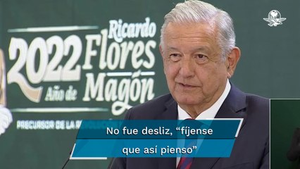 No fue un desliz el haber dicho que se debe de cuidar la vida de criminales, así pienso: AMLO