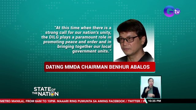 Dating MMDA Chairman Benhur Abalos, nagpasalamat sa pagtatalaga sa kanya ni presumptive president Bongbong Marcos sa DILG | SONA