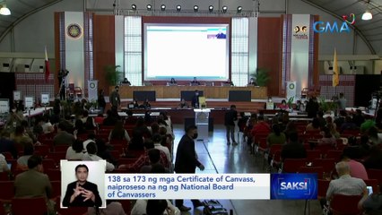 138 sa 173 ng mga Certificate of Canvass, naiproseso na ng National Board of Canvassers | Saksi