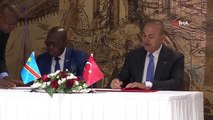 Bakan Çavuşoğlu, Kongo Demokratik Cumhuriyeti Başbakan Yardımcısı ve Dışişleri Bakanı Apala ile bir araya geldi