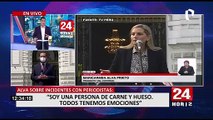 Alva sobre incidente con periodistas: “soy una persona de carne y hueso”
