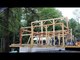 People Build and Raise Timber Frame