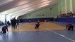 Üniversite öğrencileri görme engellilerle goalball oynadı