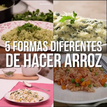Descubre 5 formas diferentes de hacer arroz para la semana