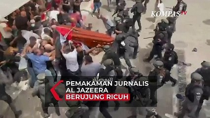 Download Video: Pemakaman Jurnalis Al Jazeera Berujung Ricuh Antara Warga dan Polisi Israel