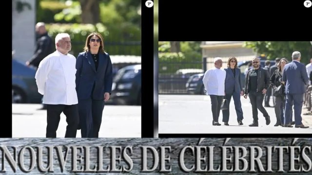 Guy Savoy et Sonia Mabrouk aux obsèques d'Antoine Alléno : le couple discret soudé dans l'émotion